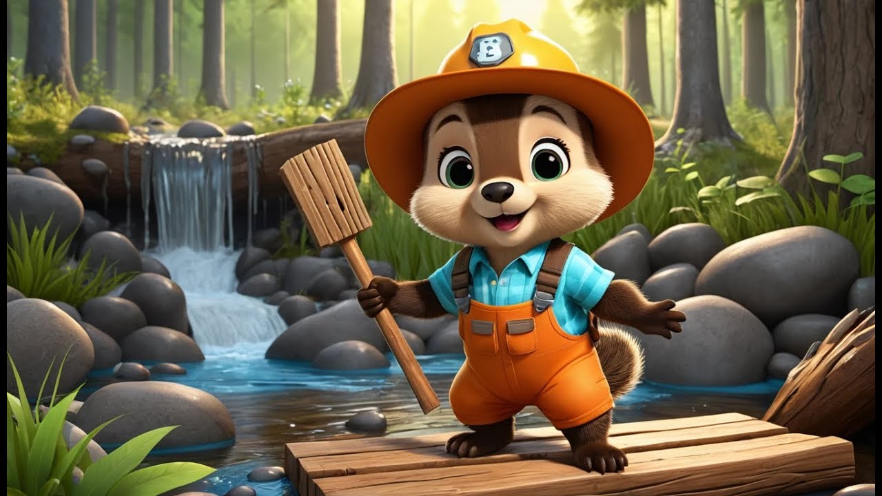 🦫 Busy Beaver Fixes the River Dam 🌊🎶 | Fun Action & Learning Song for Toddlers