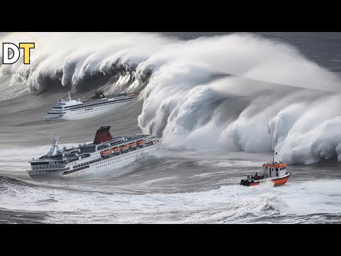 Huge Waves in Maryland,USA! Hurricane Erin Hits Ocean City Coast with Massive Waves!
