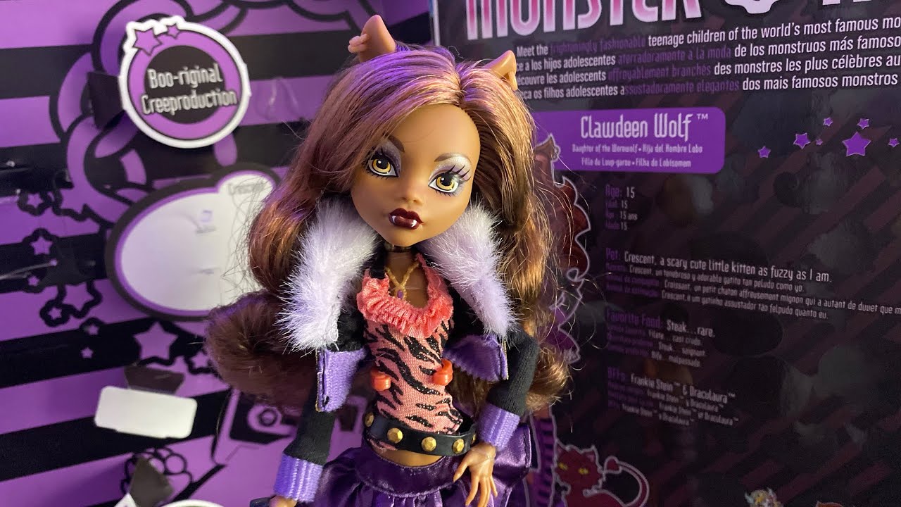 Boneca Monster High Clawdeen Wolf Boo-Original Repro 2022