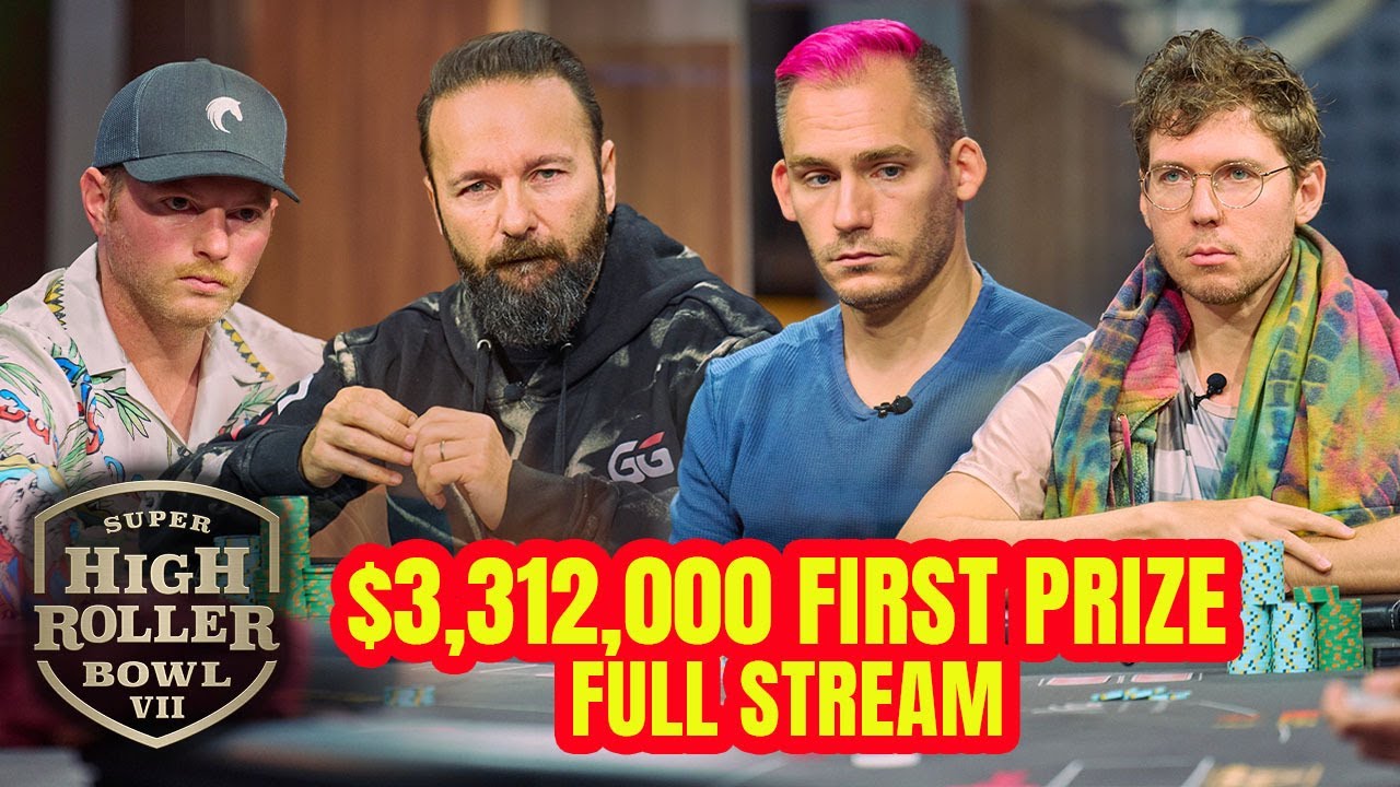 Super High Roller Bowl VII Final Table with Daniel Negreanu \u0026 Justin Bonomo [FULL STREAM]