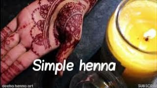 Simple henna Mehndi design tutorial | Easy to learn | temporary tattoo | deeha_henna_art