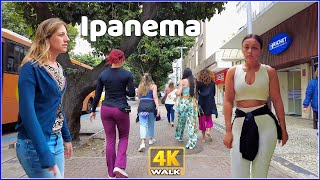 【4K】WALK 🇧🇷 IPANEMA Visconde de PIRAJA | Rio de Janeiro BRAZIL