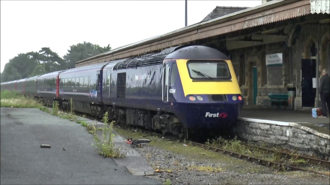 HST to Pembroke Dock. Window view from Bridgend. Aug.2018