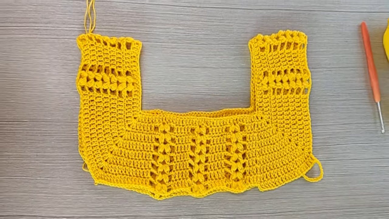 Tutorial in crochet maglia da donna top down scollo quadrato Beatrice , prima parte