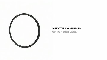 COKIN NX-Series - Step 1/3 attaching the filter-holder