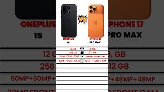 iPhone 17 Pro Max vs OnePlus 15 | Which One Should You Buy?