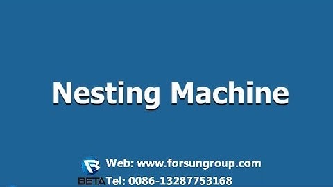 What a good machine! Nesting Machine good working in Customer Factory--FORSUN CNC
