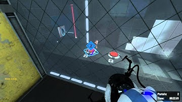 Portal 2 - Co-op - Challenge, Rat Maze, 3 portals