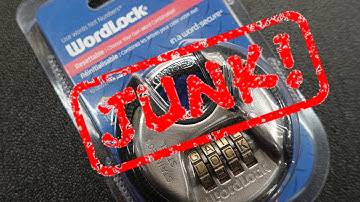 (1499) Wordlock Combination Padlock (JUNK!)