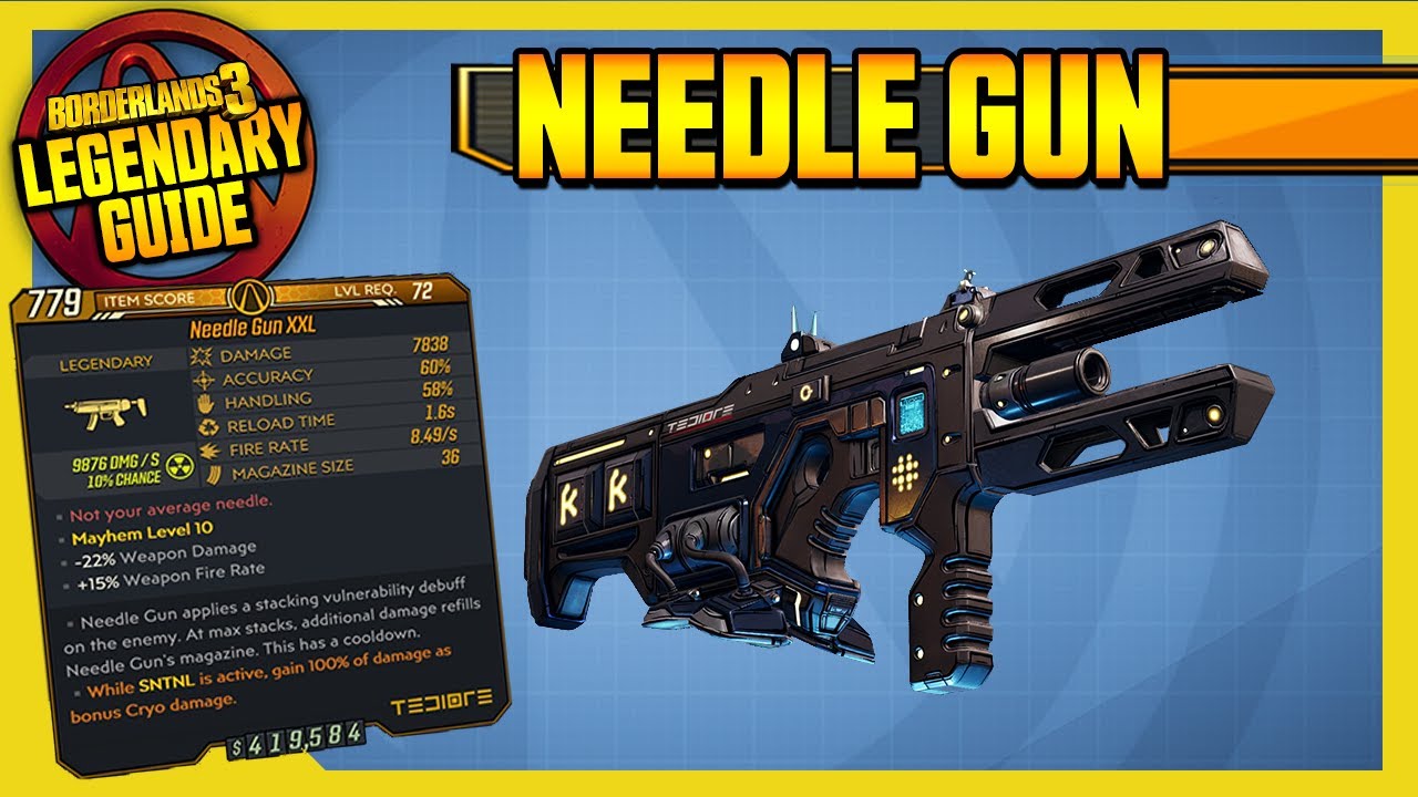 Needle Gun XXL » Borderlands 3 Legendary SMG » MentalMars
