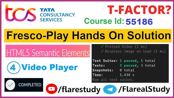 55186 HTML- Video Player Hands-on | Part-4 | Frescoplay Solution | All Test Cases Passed