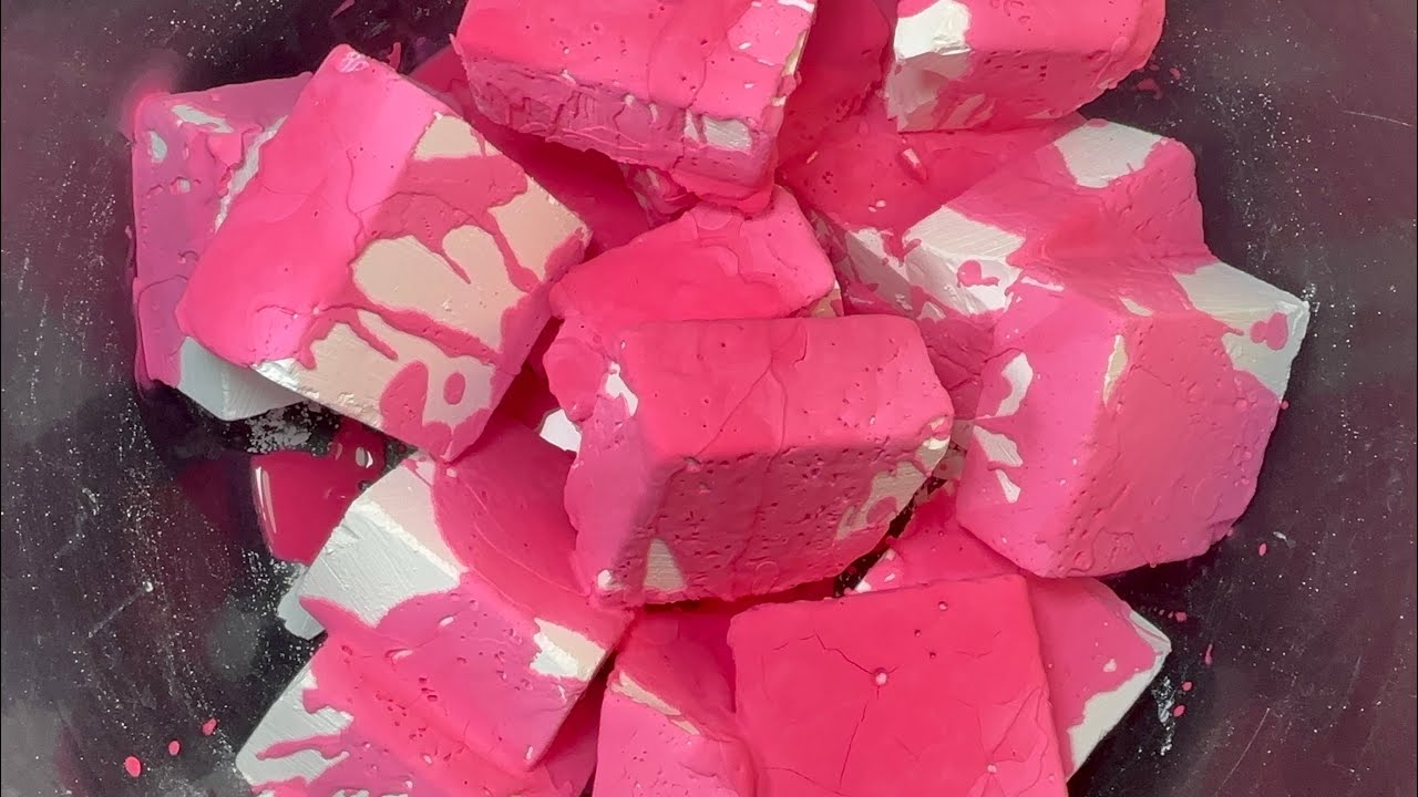 Pink Cornstach Paste | Oddly Satisfying 