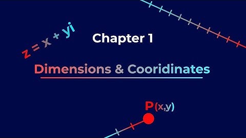 What are coordinates? How do they form dimensions? Introduction to Computer Graphics (CGI) Chapter 1