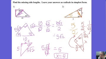 8.3 Multi-step Special Right Triangles