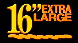 1993 Peter Piper Pizza 16 Extra Large Commercial Missing Spot 60Fps