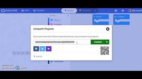 Como generar y copiar el enlace en MakeCode