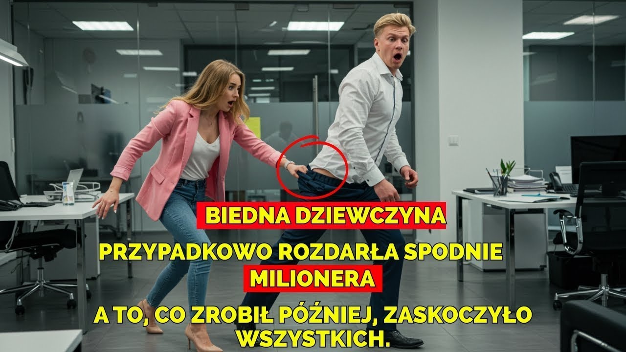 Nowa stażystka przypadkowo rozerwała spodnie milionera… a jego reakcja zaszokowała wszystkich.