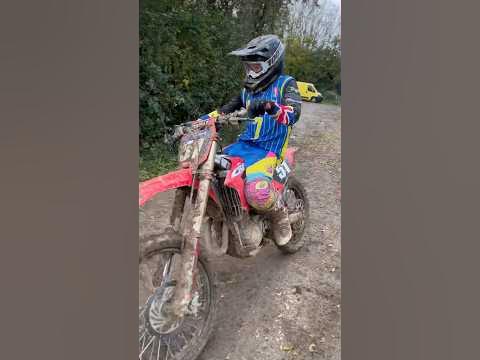 CRF 250 on fmx ramps ✊💨 #crf250 #fmx #age13 #mx