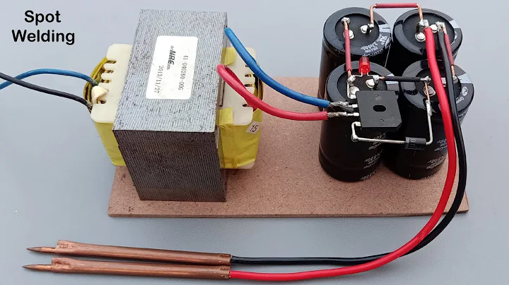 Spot Welding Machine Powerful Using Capacitor & Transformer