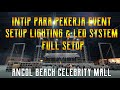 Intip para pekerja event setup lighting  led system  crew lemmonid