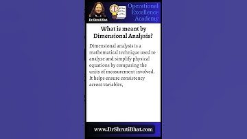 What is meant by Dimensional Analysis? | Problem-solving with Dimensional Analysis explained.