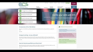 How to use the ECS Website to get the Electrical Labourer or Site Support Card!
