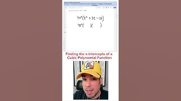 Finding the x-intercepts of a Cubic Polynomial Function #openstax #maths #function #openstaxmath