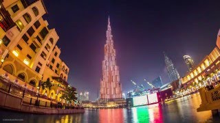 The Burj Khalifa LED show 2016