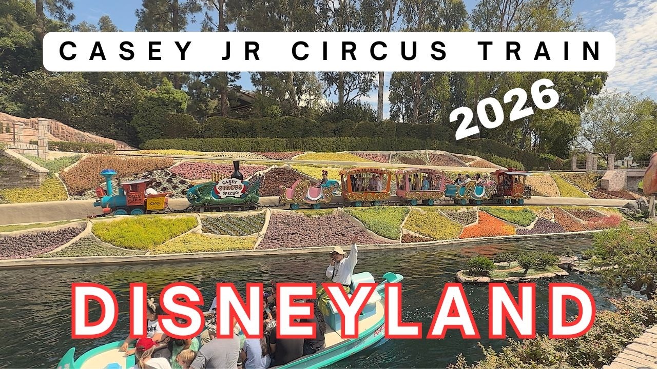 4K 2026 EXPLORING THE CASE JR CIRCUS TRAIN ATTRACTION AT DISNEYLAND RESORT IN ANAHEIM, CALIFORNIA