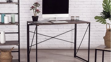 Writing Computer Desk Modern Simple Study Desk Industrial Style| Customer Review