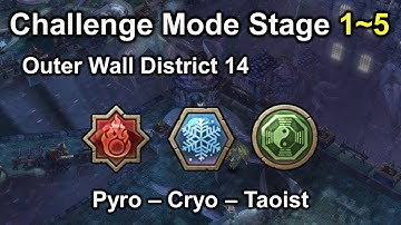 [TOS] (Pyro - Cryo - Tao) Outer Wall District 14 CM Stage 1~5