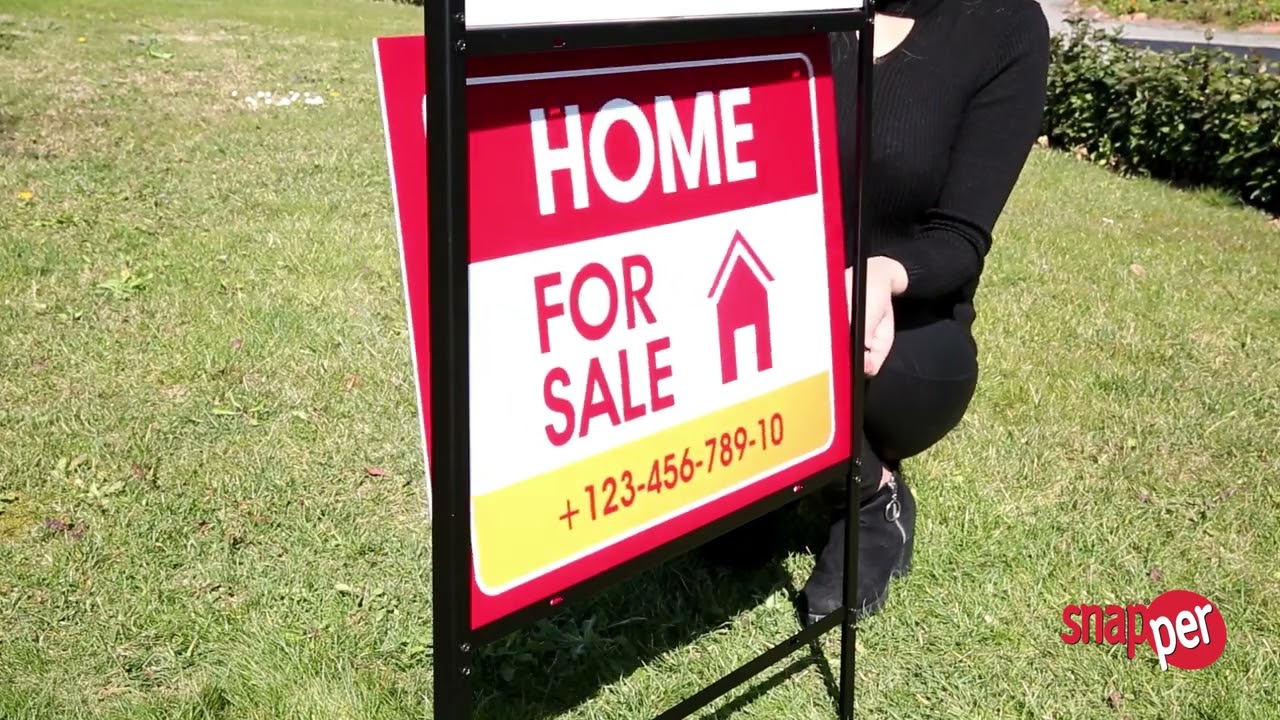 H Frame Real Estate Sıgn Black 24X18 2Lg Introduction