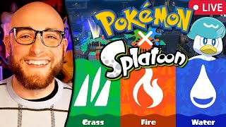 POKEMON SPLATFEST LIVE WITH VIEWERS! Splatoon 3 Splatfest! TEAM WATER! !FC for my Friendcode