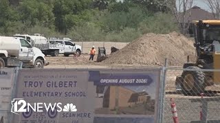 Construction for Troy Gilbert Elementary School underway in the West Valley
