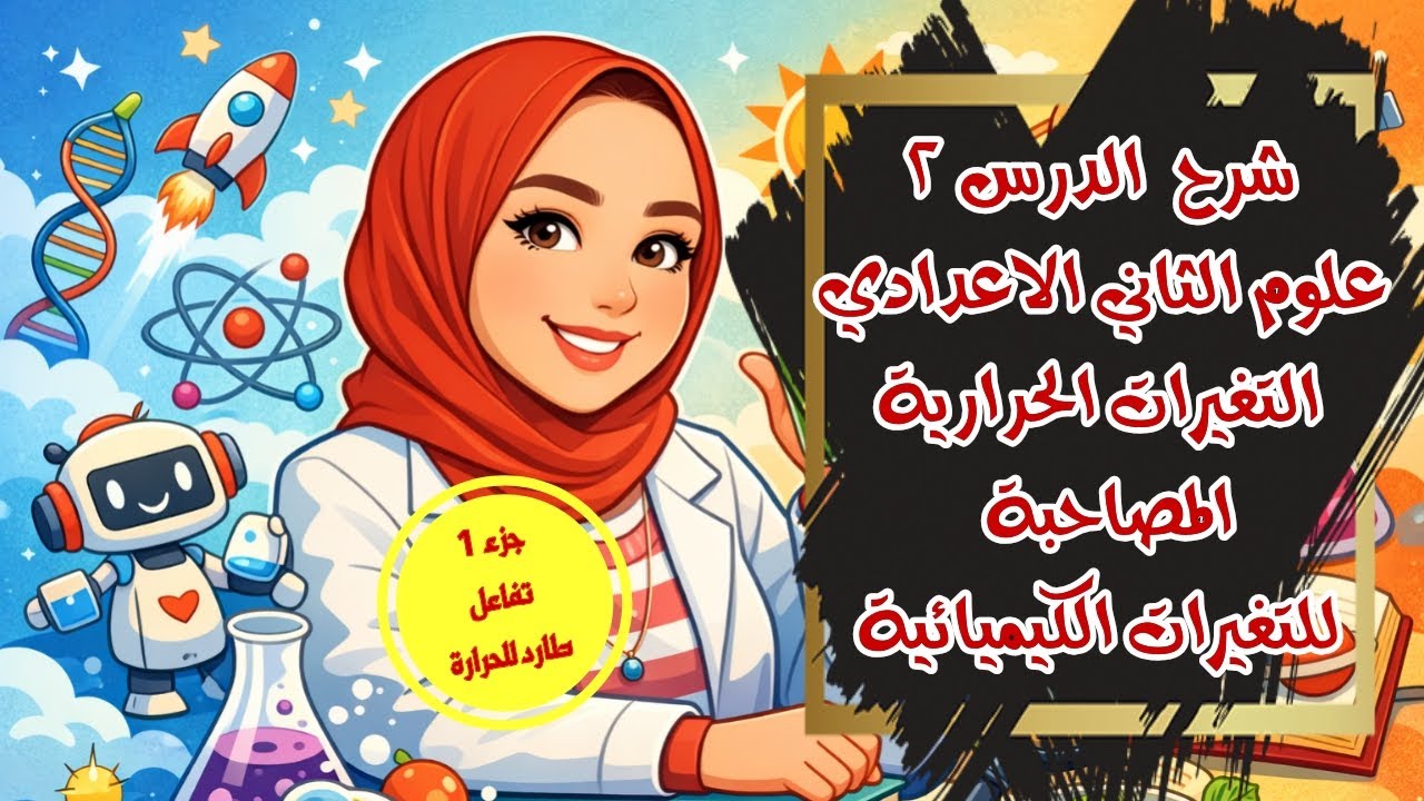 جزء 1 من الدرس الثاني التغيرات الحرارية المصاحبة للتفاعل الكيميائي علوم الصف الثاني الاعدادي 