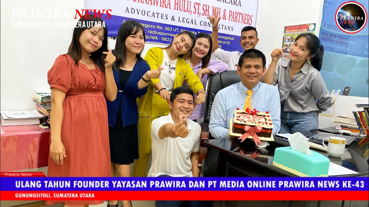 Ulang Tahun Founder Yayasan Prawira dan PT  Media Prawira News