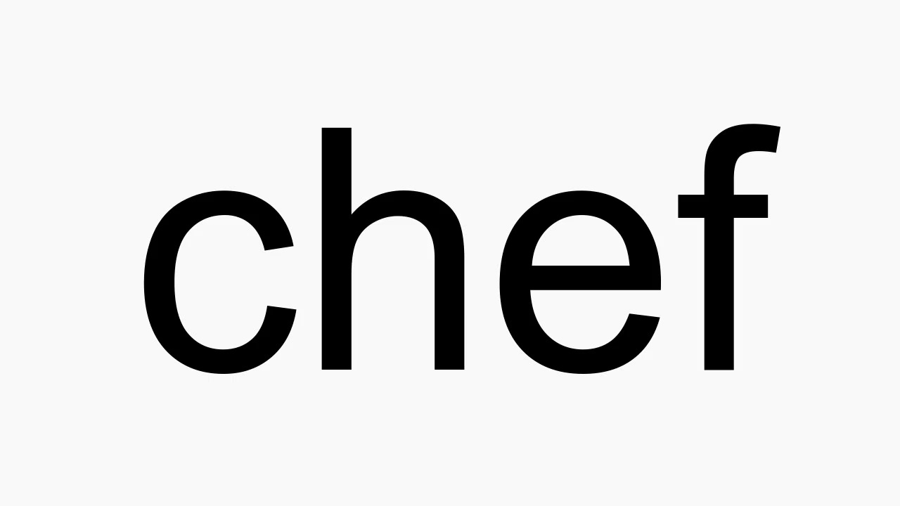 How to pronounce chef YouTube