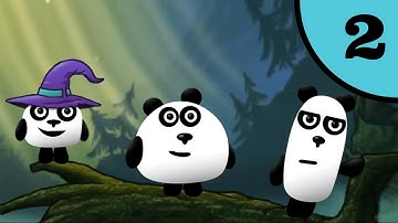 3 Pandas 5 In Fantasy. Walkthrough Level 2