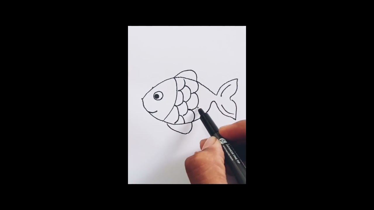 Easy Fish Drawing