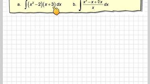 Integration by expanding brackets