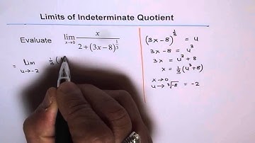 Limit of Radical Indeterminate by Substitution of Variable