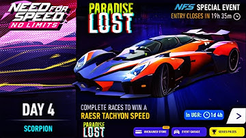Day 4 (Scorpion) - Raesr Tachyon Speed | Need For Speed: No Limits