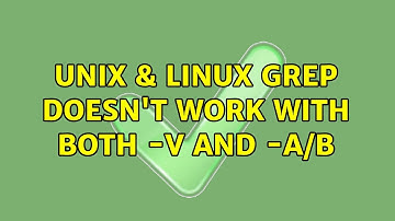 Unix & Linux: Grep doesn