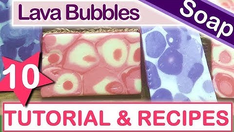 TUTORIAL ~ Lava Bubbles - Cold Process Soap Swirl Technique : Lesson 2 (Part 10 of 10)