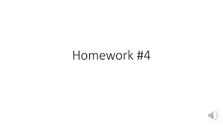 Homework #4