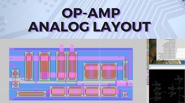 Analog layout of an op-amp using the Magic VLSI tool