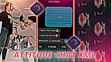 MESSENGER ATTITUDE CHAT VIDEO | ATTITUDE STATUS  🥵🖐️👀 XML DESCRIPTION BOX NEW TRENDING 😈