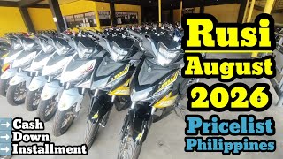 Rusi August 2026 Pricelist Philippines/Cash and Installment!