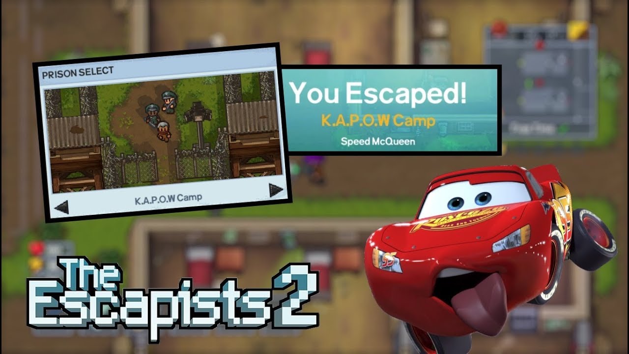 K.A.P.O.W CAMP "Speed McQueen" ESCAPE! The Escapists 2 10 YouTube