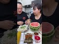 Funny Husband and Wife Eating Show - Epic Food Battle! 🤣😂#asmr #美味しい食べ物#食べ物